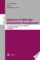 Advances in web-age information management : second international conference, WAIM 2001, Xi'an, China, July 9-11, 2001 : proceedings /