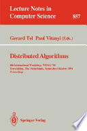 Distributed algorithms : 8th international workshop /