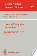 Human-computer interaction : third international conference,     EWHCI '93, Moscow, Russia, August 3-7, 1993 : selected papers /