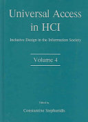 Universal access in HCI : inclusive design in the information society /