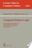 Computer science logic : 11th international workshop, CSL '97 : annual conference of the EACSL, Aarhus, Denmark, August 23-29, 1997 : proceedings /