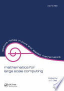 Mathematics for large scale computing /