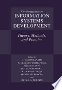 New perspectives on information systems development : theory, methods, and practice /