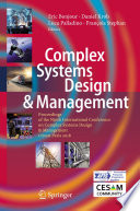 Complex Systems Design & Management : Proceedings of the Ninth International Conference on Complex Systems Design & Management, CSD&M Paris 2018 /