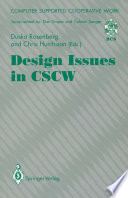 Design issues in CSCW /