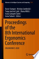 Proceedings of the 8th International Ergonomics Conference : ERGONOMICS 2020 /