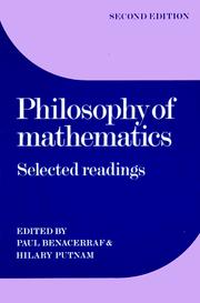 Philosophy of mathematics : selected readings /