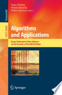 Algorithms and applications : essays dedicated to Esko Ukkonen on the occasion of his 60th birthday /
