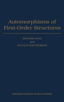 Automorphisms of first-order structures /