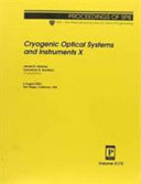 Cryogenic optical systems and instruments X : 6 August 2003,  San Diego, California, USA /