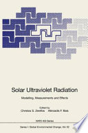 Solar ultraviolet radiation : modelling, measurements, and effects /