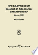 Proceedings of the First Lunar International Laboratory (LIL) Symposium [on] research in geosciences and astronomy /