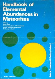 Handbook of elemental abundances in meteorites /