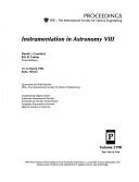 Instrumentation in astronomy VIII : 13-14 March 1994, Kona, Hawaii /