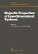 Magnetic properties of low-dimensional systems : proceedings of an international workshop, Taxco, Mexico, January 6-9, 1986 /