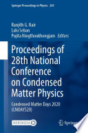 Proceedings of 28th National Conference on Condensed Matter Physics : Condensed Matter Days 2020 (CMDAYS20) /