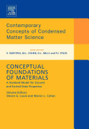 Conceptual foundations of materials : a standard model for ground- and excited-state properties /