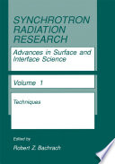 Synchrotron radiation research : advances in surface and interface science.