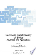 Nonlinear spectroscopy of solids : advances and applications /
