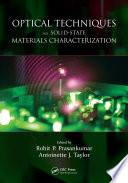 Optical techniques for solid-state materials characterization /