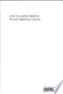 Los Alamos shock wave profile data /