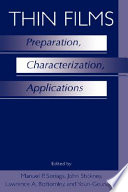 Thin films : preparation, characterization, applications /