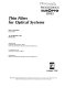 Thin films for optical systems : 14-18 September 1992, Berlin, FRG /