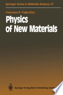 Physics of new materials /