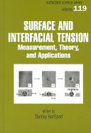 Surface and interfacial tension : measurement, theory, and applications /