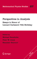 Perspectives in analysis : essays in honor of Lennart Carleson's 75th birthday /