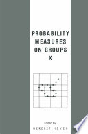 Probability measures on groups, X /