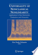 Universality of nonclassical nonlinearity : applications to non-destructive evaluations and ultrasonics /