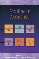 Nonlinear acoustics /