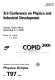 3rd Conference on Physics and Industrial Development : COPID²⁰⁰⁰ : bridging the gap : Durban, South Africa, September 4-7, 2000 /