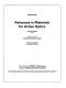 Advances in materials for active optics : 22-23 August 1985, San Diego, California /