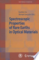 Spectroscopic properties of rare earths in optical materials /
