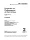 Properties and characteristics of optical glass : 18-19 August 1988 San Diego, California /