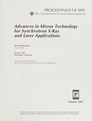 Advances in mirror technology for synchrotron x-ray and laser applications : 20 July 1998, San Diego, California /