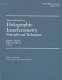 Selected papers on holographic interferometry principles and techniques /