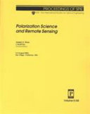 Polarization science and remote sensing : 3-5 August 2003, San Diego, California, USA /