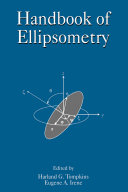 Handbook of ellipsometry /