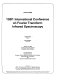 1981 International Conference on Fourier Transform Infrared Spectroscopy, June 8-12, 1981, University of South Carolina, Columbia, South Carolina /