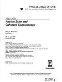 PECS 2001 : photon echo and coherent spectroscopy : 20-24 June 2001, Novgorod, Russia /