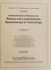 International conference on raman and luminescence spectroscopy in technology : 17-19 August 1987, San Diego, California /