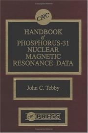 CRC handbook of phosphorus-31 nuclear magnetic resonance data /