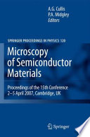 Microscopy of semiconducting materials : proceedings of the 15th Conference, 2-5 April 2007, Cambridge, UK /