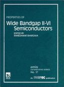 Properties of wide bandgap II-VI semiconductors /