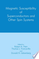 Magnetic susceptibility of superconductors and other spin systems /
