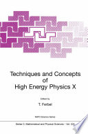 Techniques and concepts of high energy physics X /