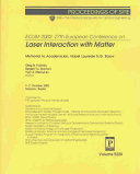 ECLIM 2002 : 27th European Conference on Laser Interaction with Matter : 7-11 October 2002, Moscow, Russia /